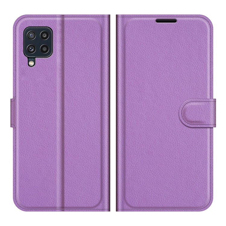 For Samsung Galaxy M32 Litchi Texture Horizontal Flip Protective Case with Holder & Card Slots & Wallet