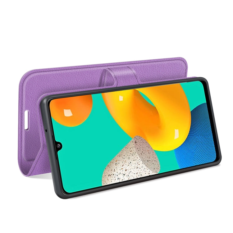 For Samsung Galaxy M32 Litchi Texture Horizontal Flip Protective Case with Holder & Card Slots & Wallet