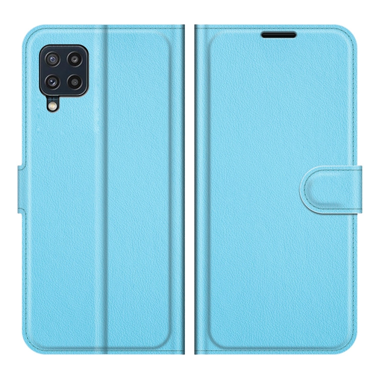 For Samsung Galaxy M32 Litchi Texture Horizontal Flip Protective Case with Holder & Card Slots & Wallet