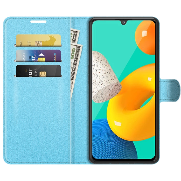 For Samsung Galaxy M32 Litchi Texture Horizontal Flip Protective Case with Holder & Card Slots & Wallet
