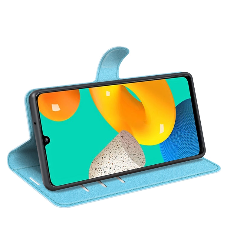 For Samsung Galaxy M32 Litchi Texture Horizontal Flip Protective Case with Holder & Card Slots & Wallet