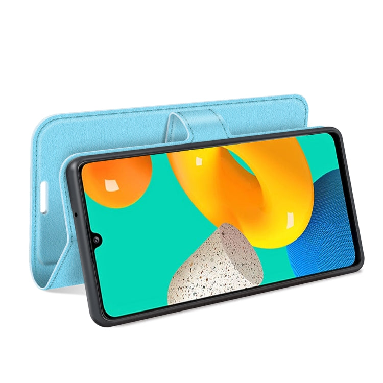 For Samsung Galaxy M32 Litchi Texture Horizontal Flip Protective Case with Holder & Card Slots & Wallet