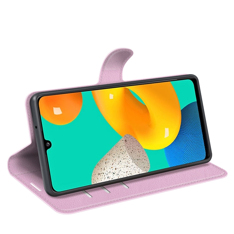For Samsung Galaxy M32 Litchi Texture Horizontal Flip Protective Case with Holder & Card Slots & Wallet