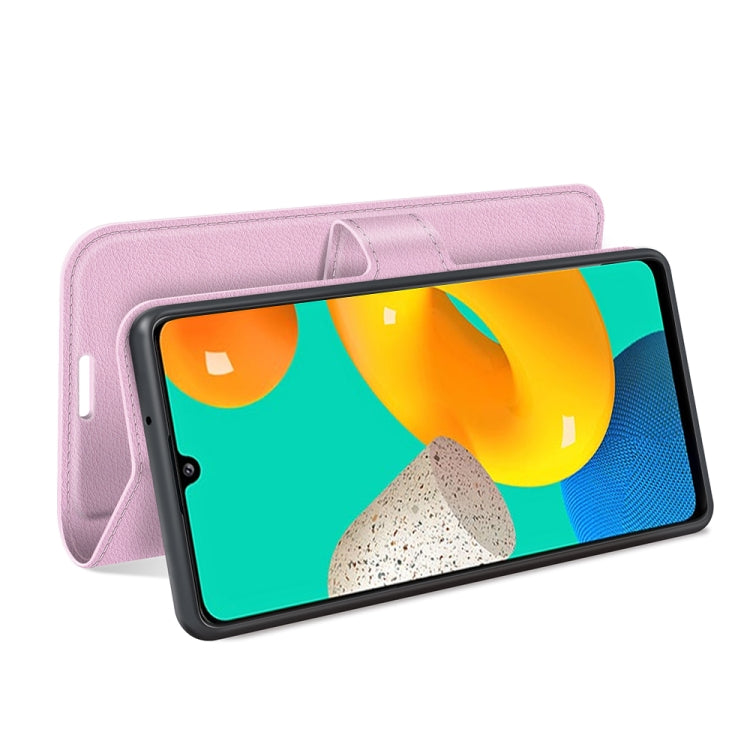 For Samsung Galaxy M32 Litchi Texture Horizontal Flip Protective Case with Holder & Card Slots & Wallet