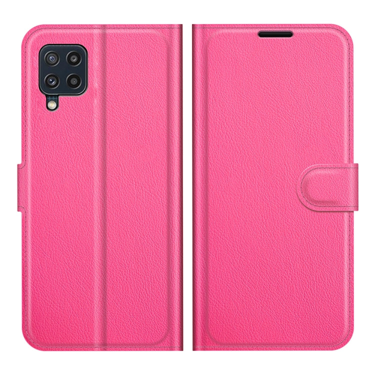 For Samsung Galaxy M32 Litchi Texture Horizontal Flip Protective Case with Holder & Card Slots & Wallet