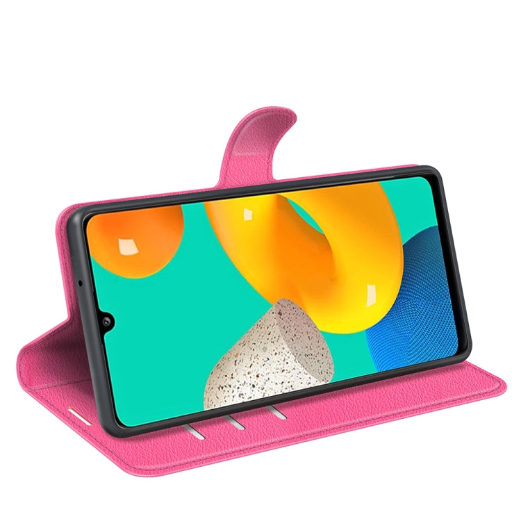 For Samsung Galaxy M32 Litchi Texture Horizontal Flip Protective Case with Holder & Card Slots & Wallet