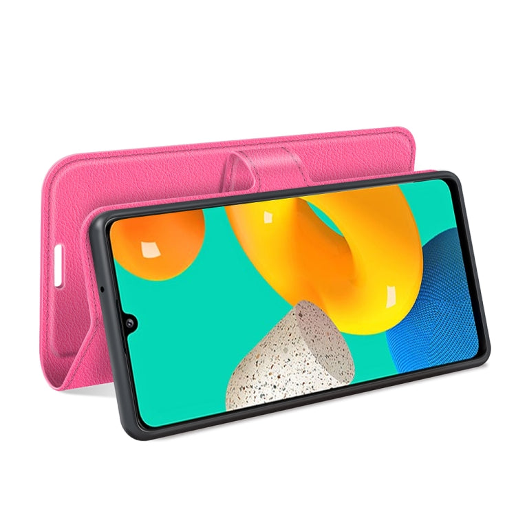 For Samsung Galaxy M32 Litchi Texture Horizontal Flip Protective Case with Holder & Card Slots & Wallet