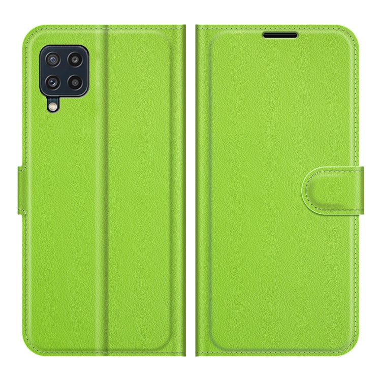 For Samsung Galaxy M32 Litchi Texture Horizontal Flip Protective Case with Holder & Card Slots & Wallet