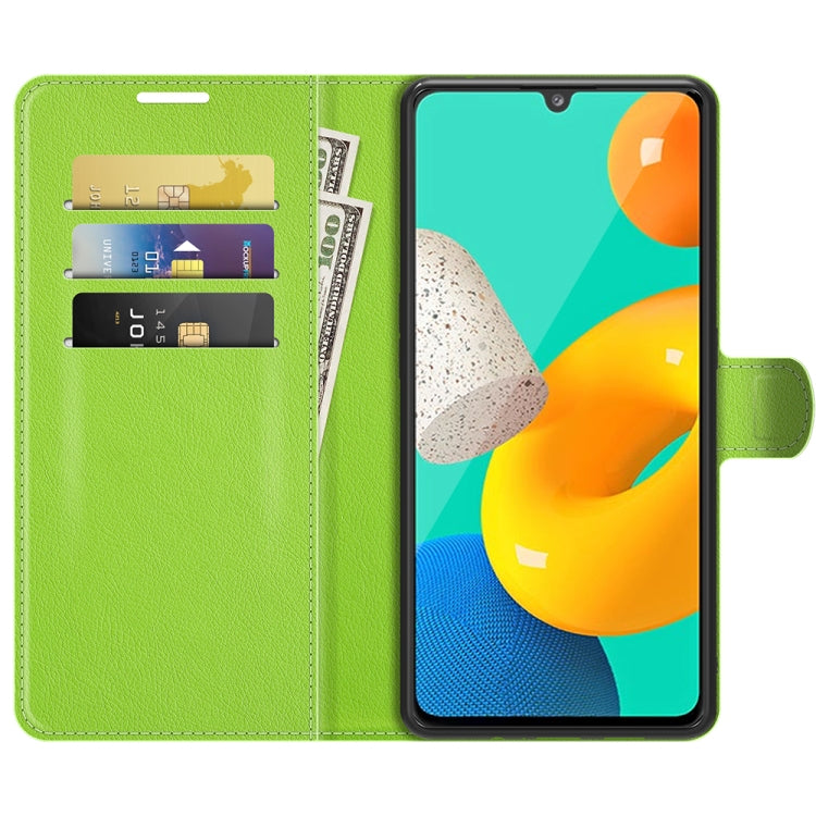 For Samsung Galaxy M32 Litchi Texture Horizontal Flip Protective Case with Holder & Card Slots & Wallet