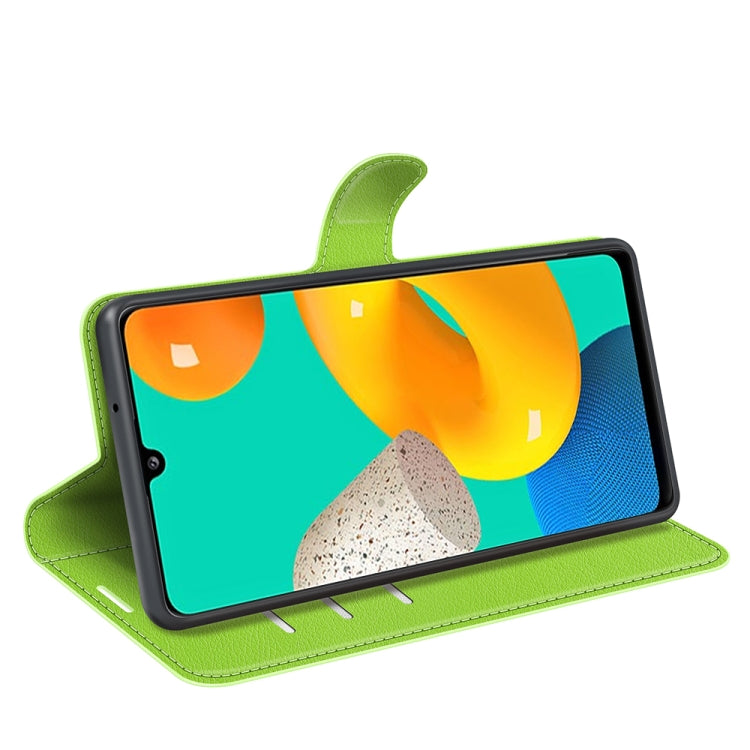 For Samsung Galaxy M32 Litchi Texture Horizontal Flip Protective Case with Holder & Card Slots & Wallet