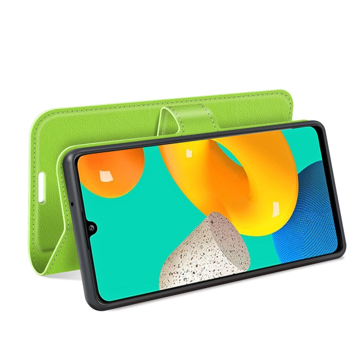 For Samsung Galaxy M32 Litchi Texture Horizontal Flip Protective Case with Holder & Card Slots & Wallet