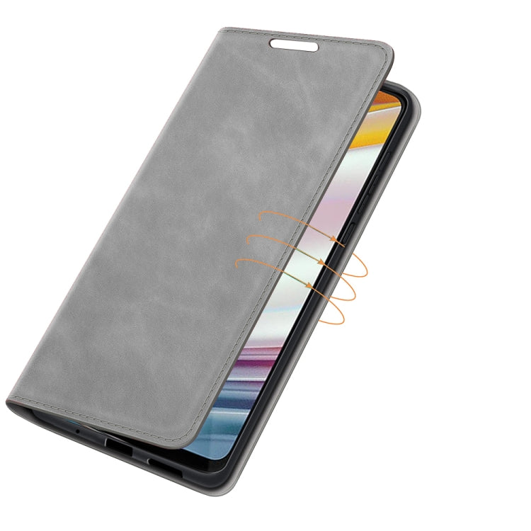 For Motorola Moto G60/G40 Fusion Retro-skin Business Magnetic Suction Leather Case with Holder & Card Slots & Wallet