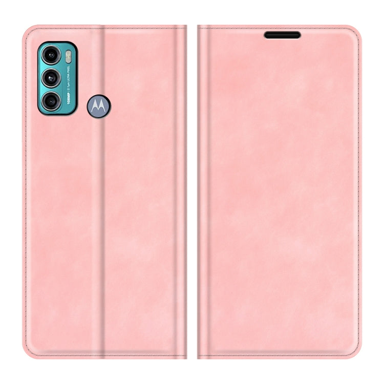 For Motorola Moto G60/G40 Fusion Retro-skin Business Magnetic Suction Leather Case with Holder & Card Slots & Wallet