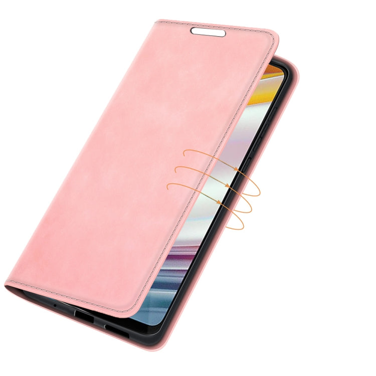 For Motorola Moto G60/G40 Fusion Retro-skin Business Magnetic Suction Leather Case with Holder & Card Slots & Wallet