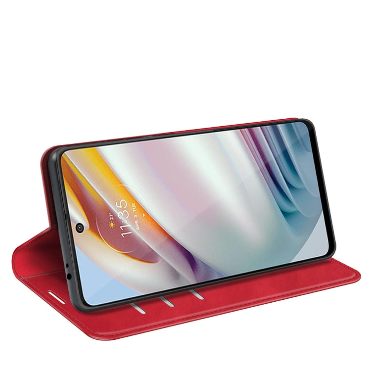 For Motorola Moto G60/G40 Fusion Retro-skin Business Magnetic Suction Leather Case with Holder & Card Slots & Wallet