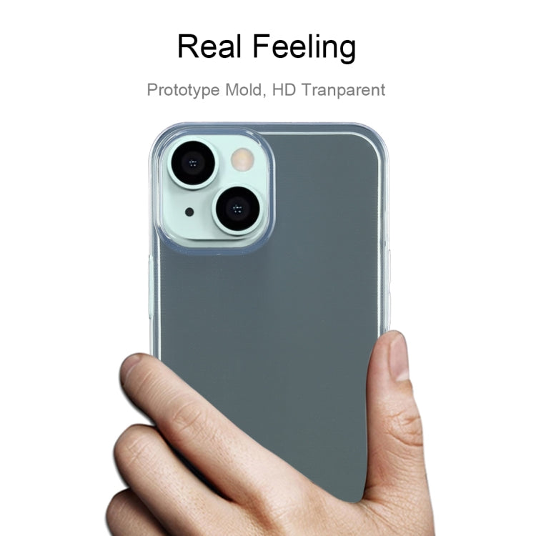 For iPhone 13 Thickened Non-slip Non-yellowing Transparent TPU Case(Transparen)