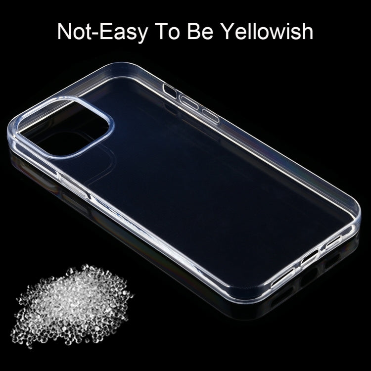 For iPhone 13 Thickened Non-slip Non-yellowing Transparent TPU Case(Transparen)