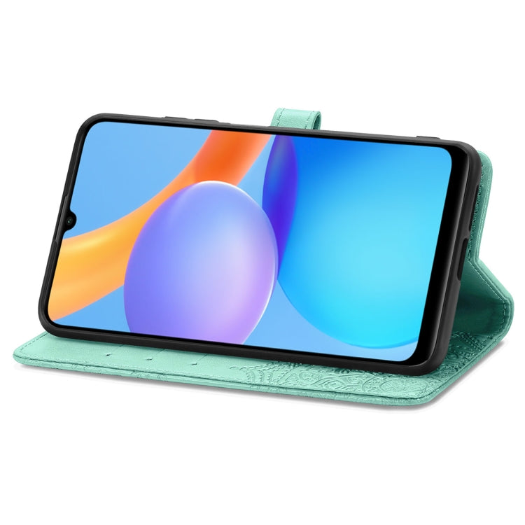 For Honor Play 5T Mandala Flower Embossed Horizontal Flip Leather Case with Bracket / Card Slot / Wallet / Lanyard