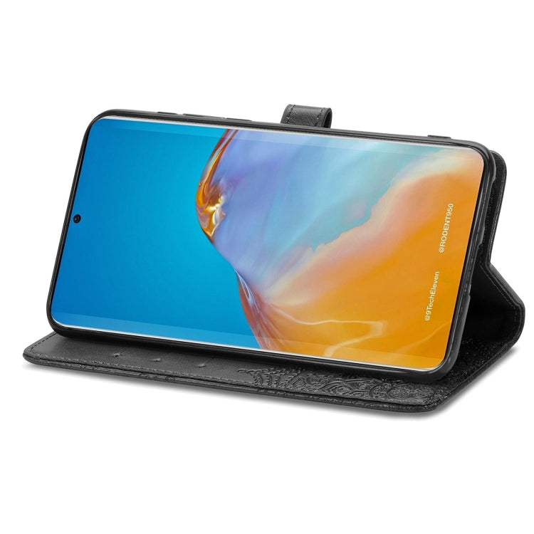 For Huawei P50 Mandala Flower Embossed Horizontal Flip Leather Case with Bracket / Card Slot / Wallet / Lanyard