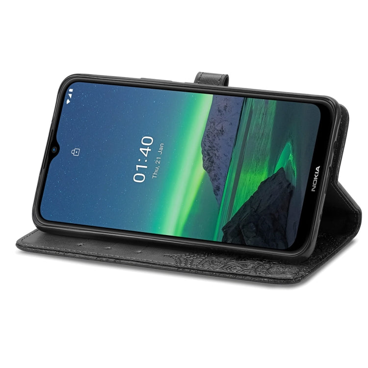 For Nokia 1.4 Mandala Flower Embossed Horizontal Flip Leather Case with Bracket / Card Slot / Wallet / Lanyard