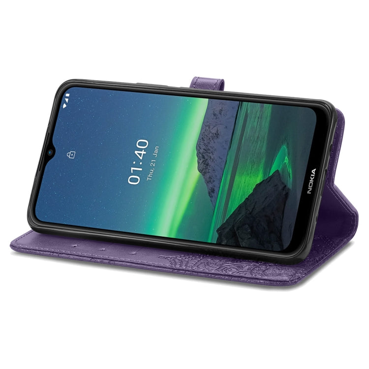 For Nokia 1.4 Mandala Flower Embossed Horizontal Flip Leather Case with Bracket / Card Slot / Wallet / Lanyard