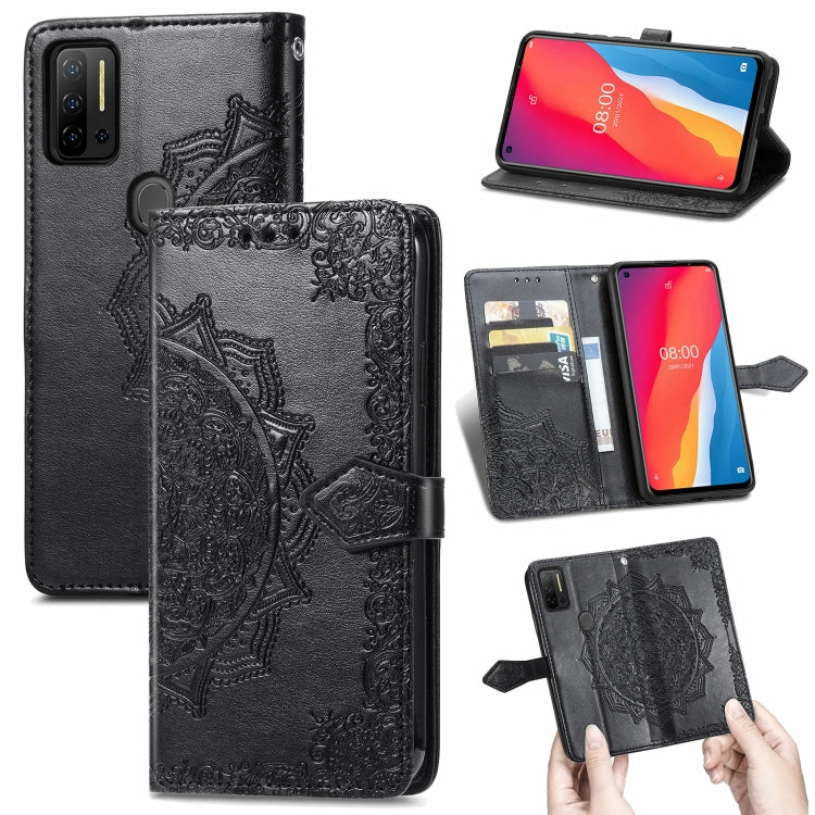For Ulefone Note 11 Plus Mandala Flower Embossed Horizontal Flip Leather Case with Bracket / Card Slot / Wallet / Lanyard