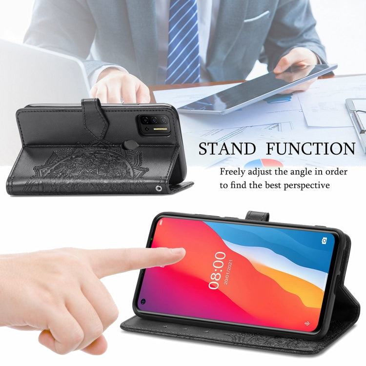 For Ulefone Note 11 Plus Mandala Flower Embossed Horizontal Flip Leather Case with Bracket / Card Slot / Wallet / Lanyard