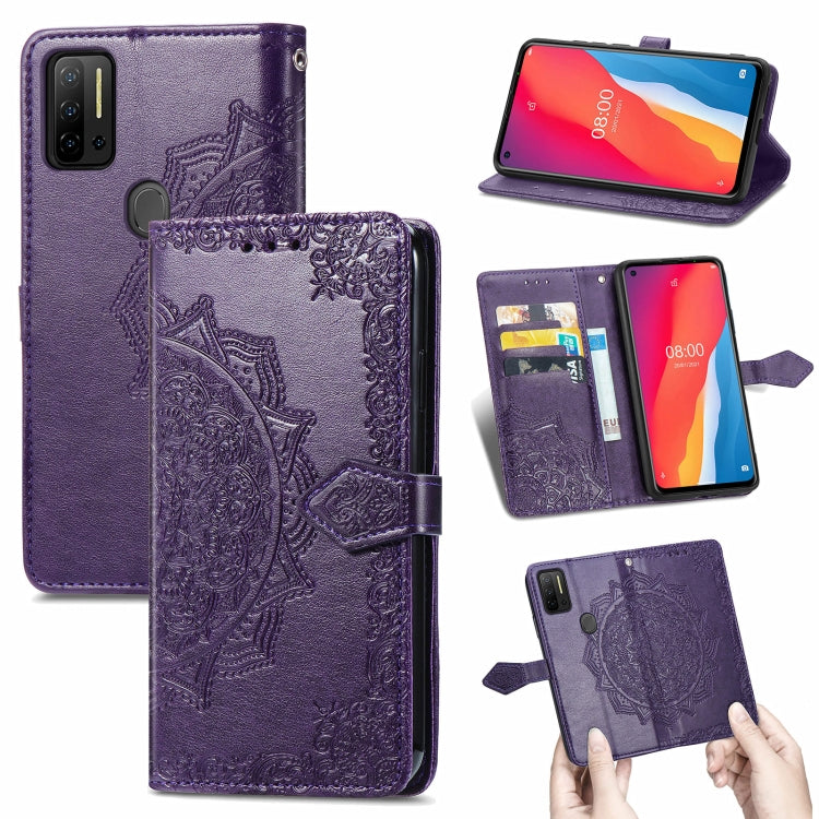 For Ulefone Note 11 Plus Mandala Flower Embossed Horizontal Flip Leather Case with Bracket / Card Slot / Wallet / Lanyard