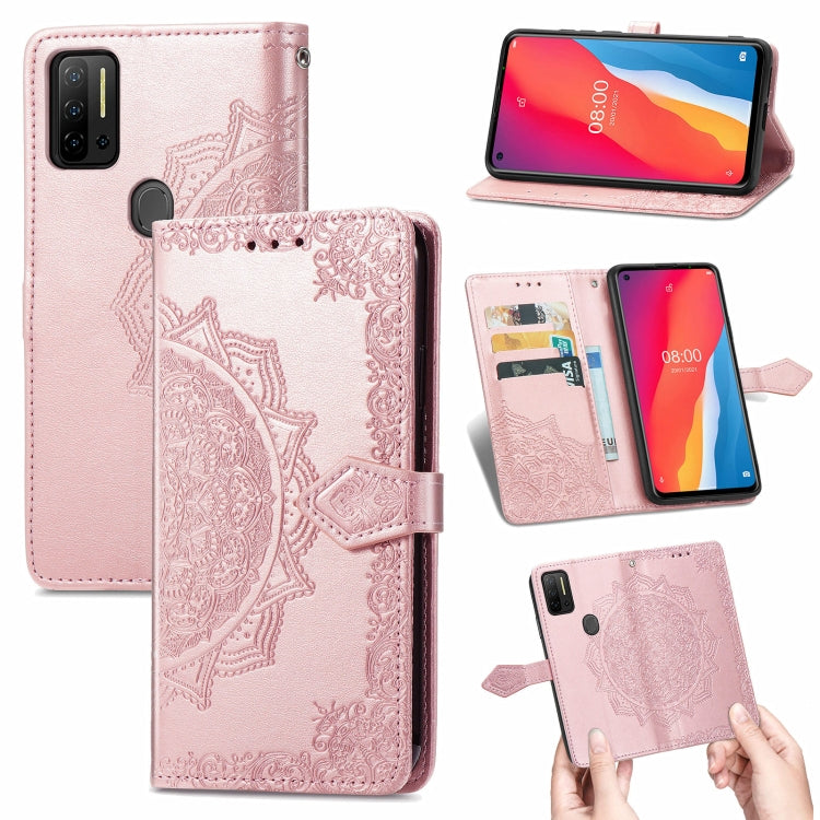 For Ulefone Note 11 Plus Mandala Flower Embossed Horizontal Flip Leather Case with Bracket / Card Slot / Wallet / Lanyard