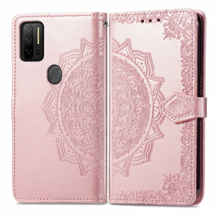 For Ulefone Note 11 Plus Mandala Flower Embossed Horizontal Flip Leather Case with Bracket / Card Slot / Wallet / Lanyard