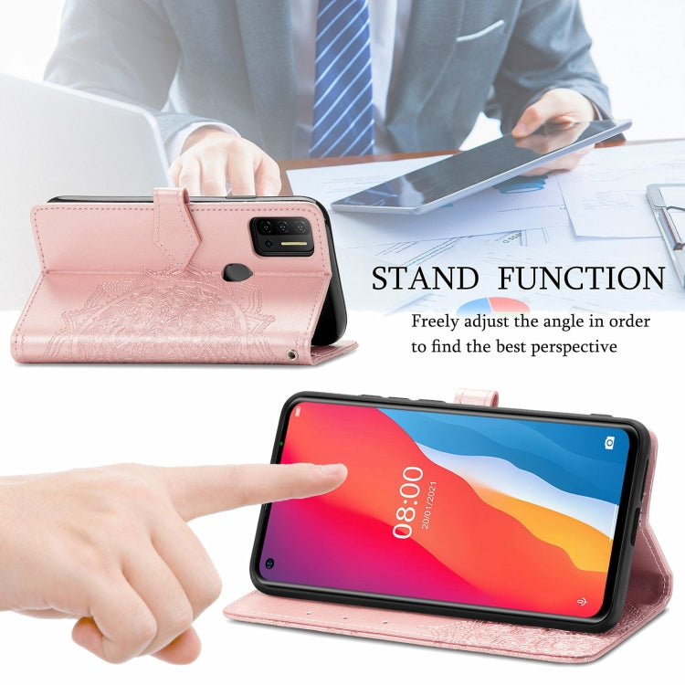 For Ulefone Note 11 Plus Mandala Flower Embossed Horizontal Flip Leather Case with Bracket / Card Slot / Wallet / Lanyard