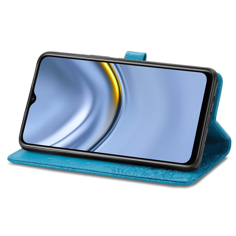 For Huawei Enjoy 20 5G Mandala Flower Embossed Horizontal Flip Leather Case with Bracket / Card Slot / Wallet / Lanyard