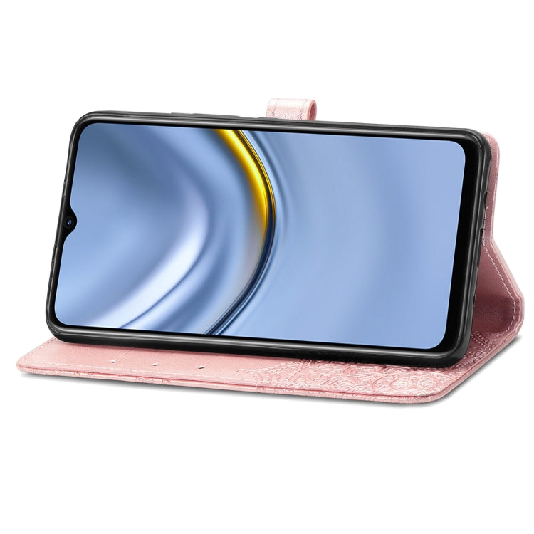 For Huawei Enjoy 20 5G Mandala Flower Embossed Horizontal Flip Leather Case with Bracket / Card Slot / Wallet / Lanyard