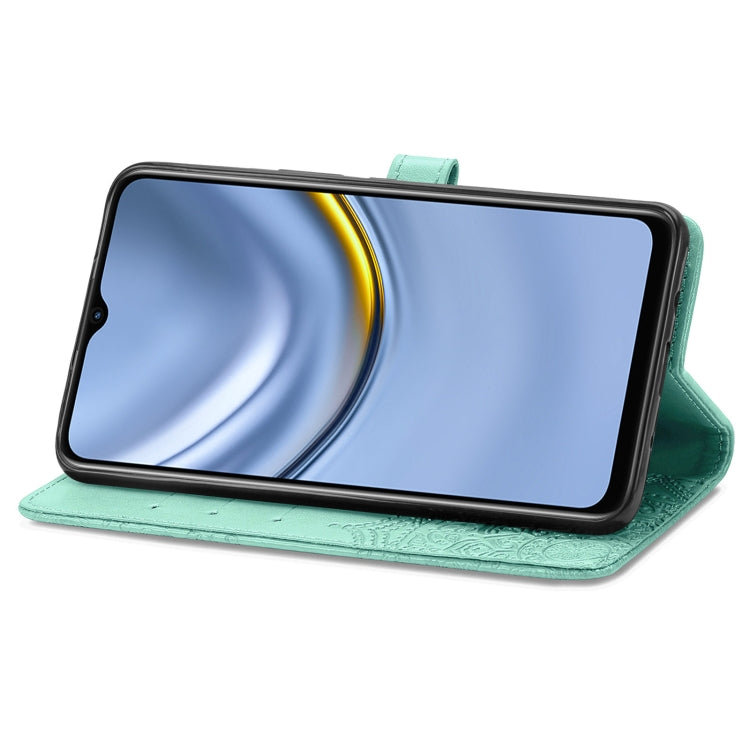 For Huawei Enjoy 20 5G Mandala Flower Embossed Horizontal Flip Leather Case with Bracket / Card Slot / Wallet / Lanyard