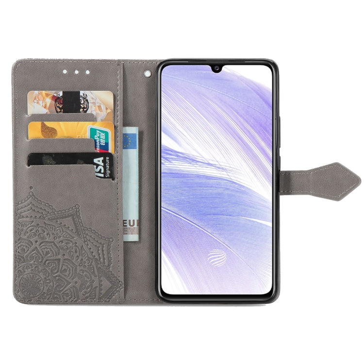 For Vivo S9e Mandala Flower Embossed Horizontal Flip Leather Case with Bracket / Card Slot / Wallet / Lanyard