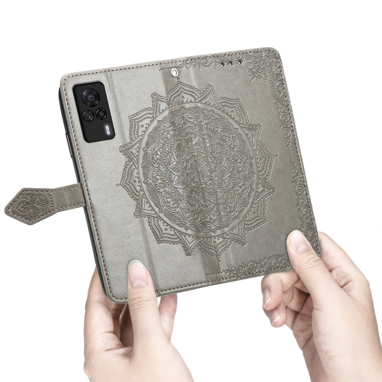 For Vivo S9e Mandala Flower Embossed Horizontal Flip Leather Case with Bracket / Card Slot / Wallet / Lanyard
