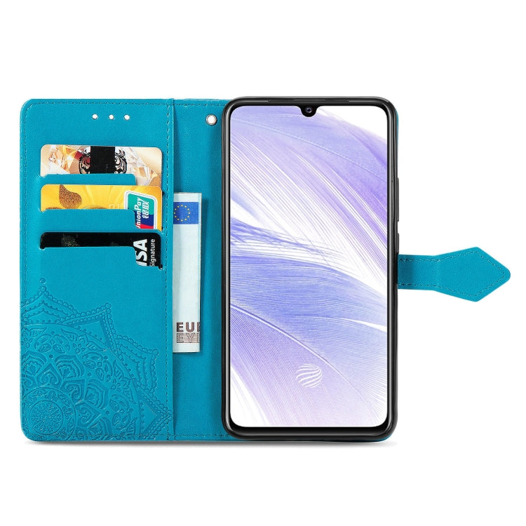 For Vivo S9e Mandala Flower Embossed Horizontal Flip Leather Case with Bracket / Card Slot / Wallet / Lanyard