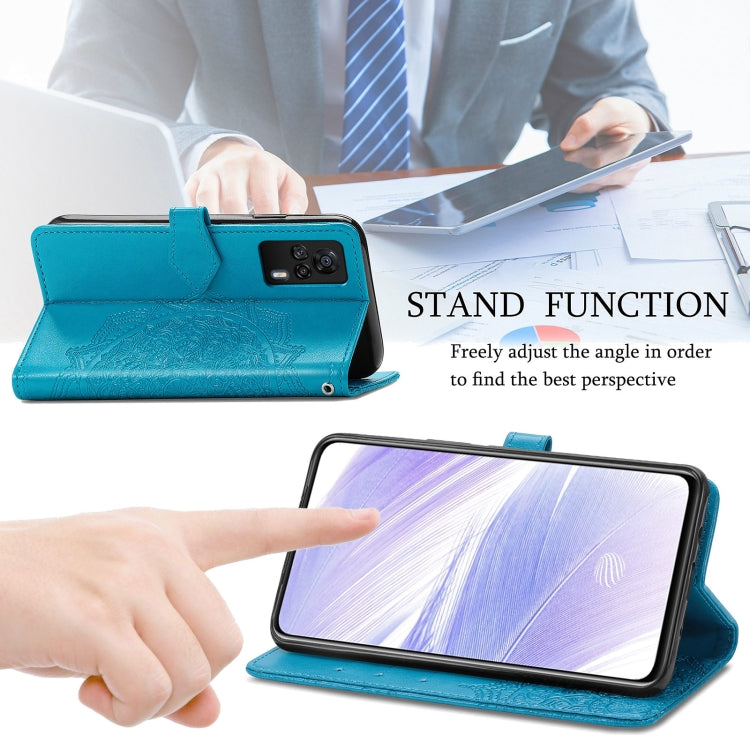 For Vivo S9e Mandala Flower Embossed Horizontal Flip Leather Case with Bracket / Card Slot / Wallet / Lanyard