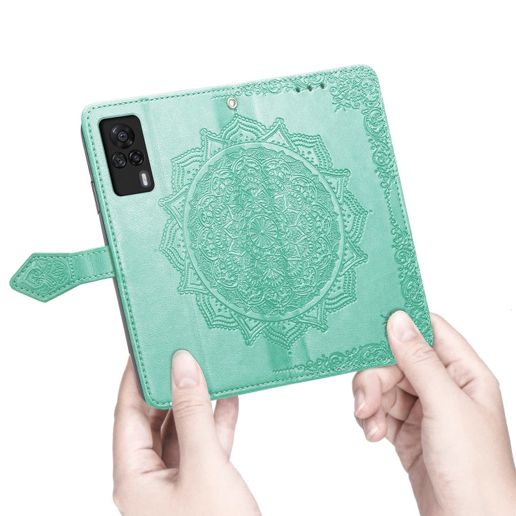 For Vivo S9e Mandala Flower Embossed Horizontal Flip Leather Case with Bracket / Card Slot / Wallet / Lanyard