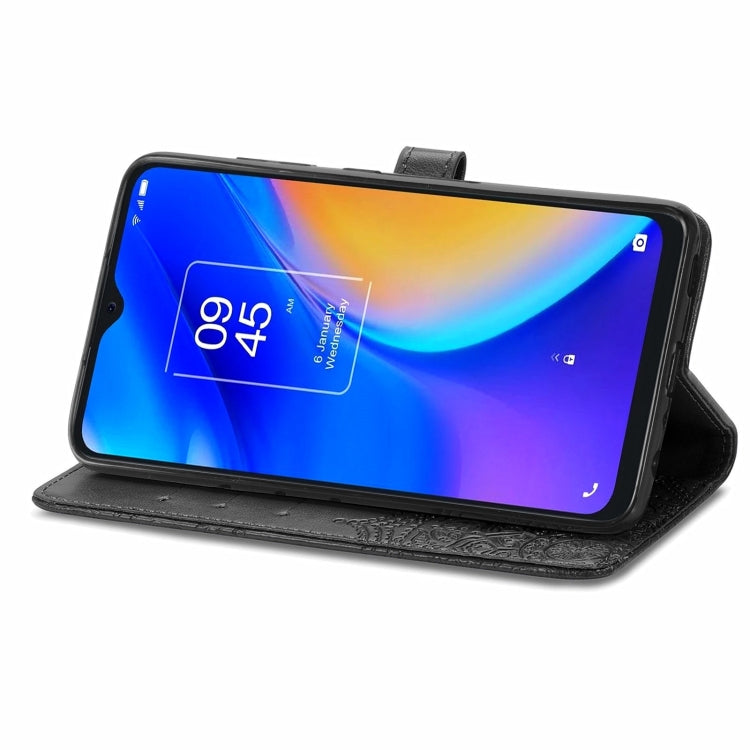 For TCL 20 SE Mandala Flower Embossed Horizontal Flip Leather Case with Bracket / Card Slot / Wallet / Lanyard