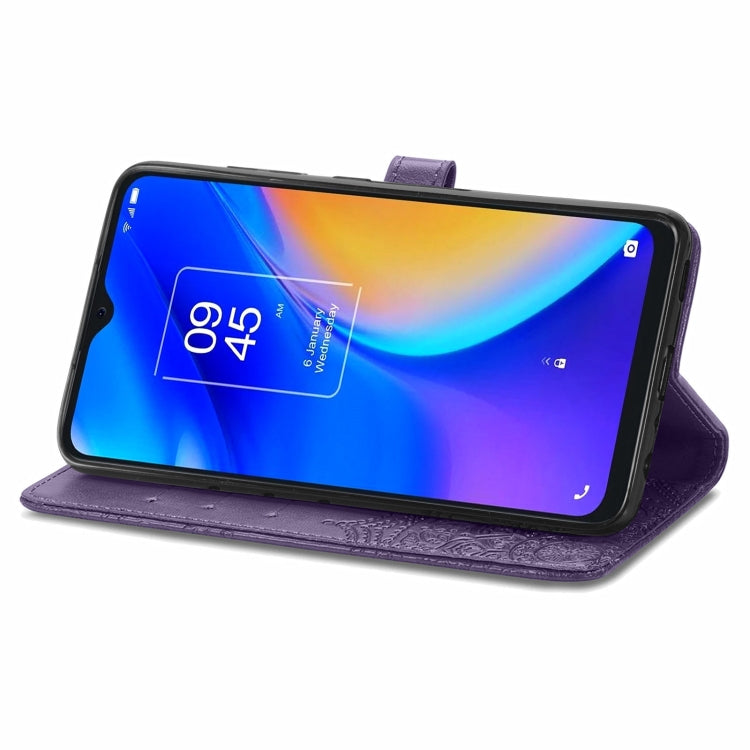 For TCL 20 SE Mandala Flower Embossed Horizontal Flip Leather Case with Bracket / Card Slot / Wallet / Lanyard