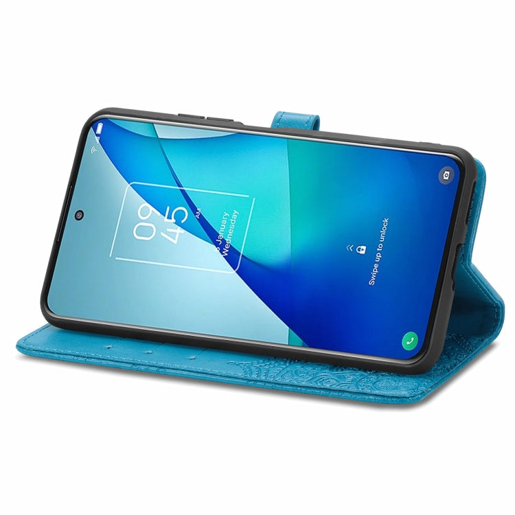 For TCL 20S Mandala Flower Embossed Horizontal Flip Leather Case with Bracket / Card Slot / Wallet / Lanyard