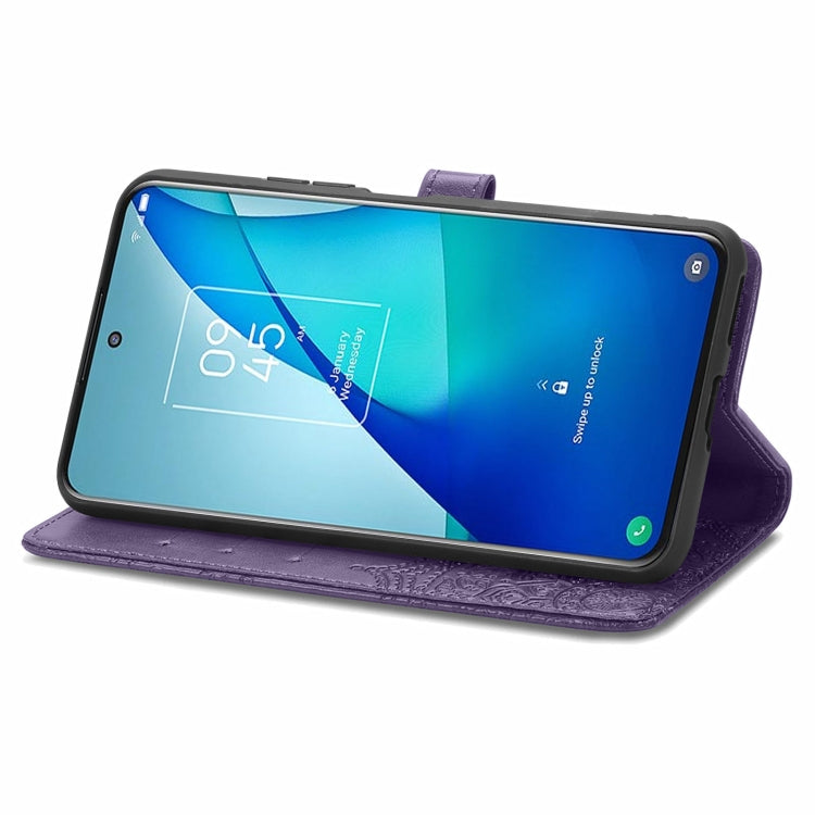 For TCL 20S Mandala Flower Embossed Horizontal Flip Leather Case with Bracket / Card Slot / Wallet / Lanyard