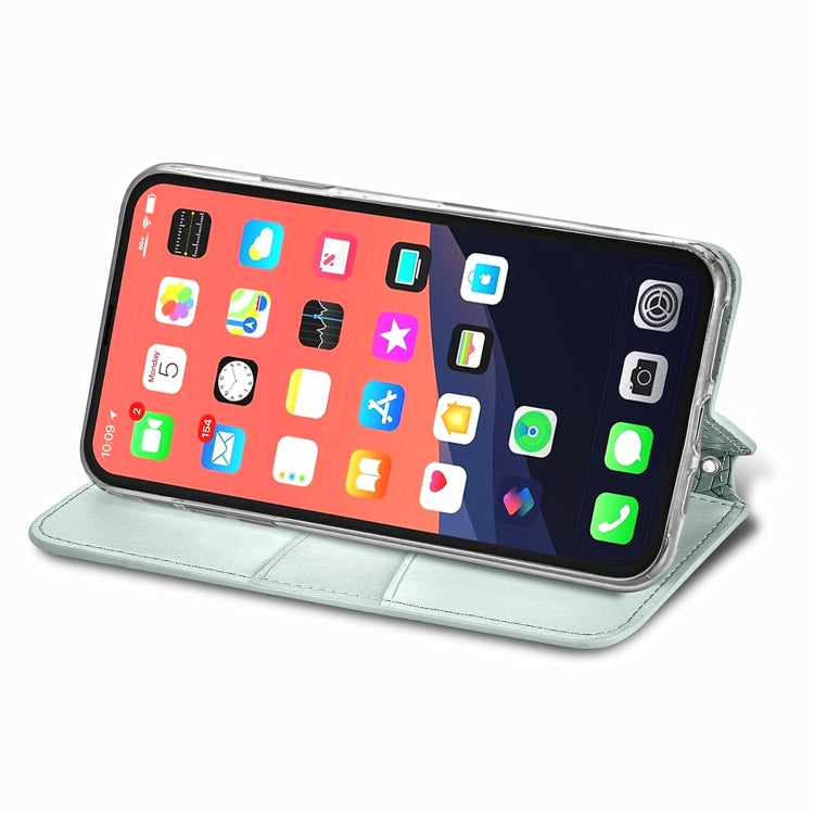 For iPhone 13 Pro Max  Blooming Mandala Embossed Pattern Magnetic Horizontal Flip Leather Case with Holder & Card Slots & Wallet
