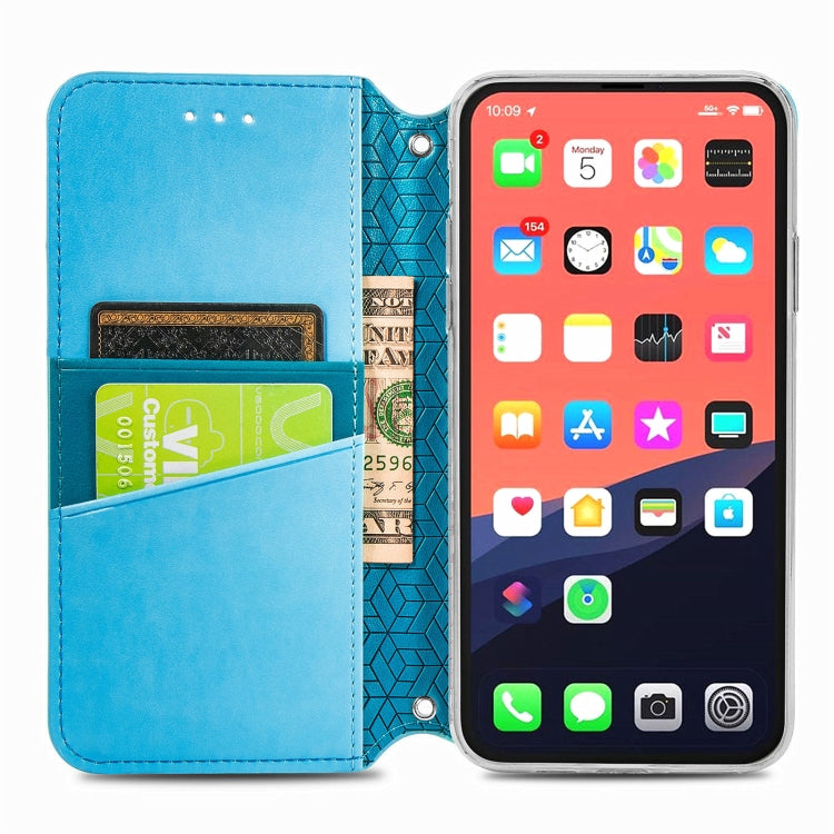 For iPhone 13 Pro Blooming Mandala Embossed Pattern Magnetic Horizontal Flip Leather Case with Holder & Card Slots & Wallet