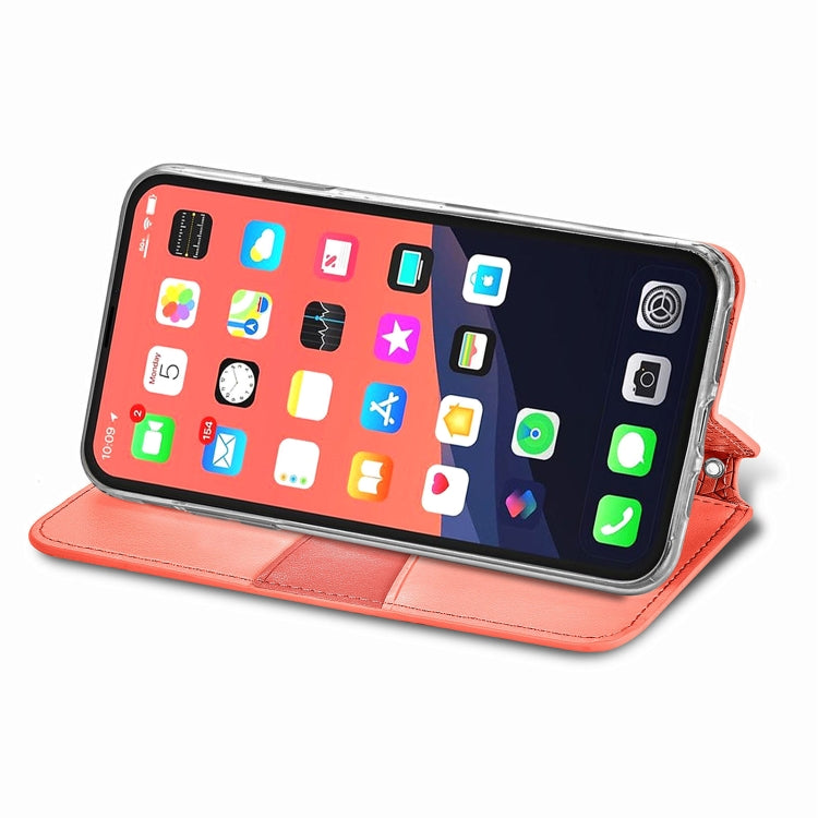 For iPhone 13 Blooming Mandala Embossed Pattern Magnetic Horizontal Flip Leather Case with Holder & Card Slots & Wallet