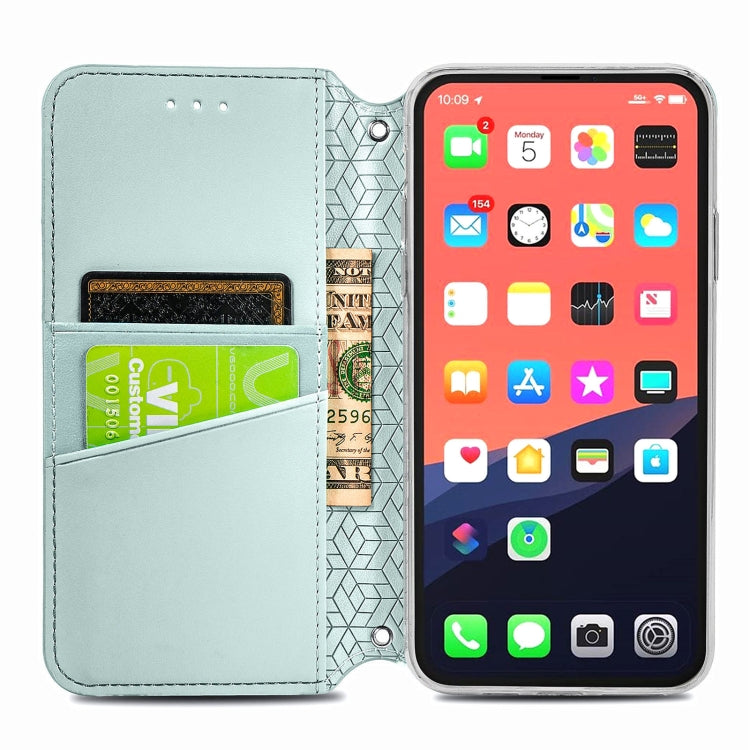 For iPhone 13 Blooming Mandala Embossed Pattern Magnetic Horizontal Flip Leather Case with Holder & Card Slots & Wallet