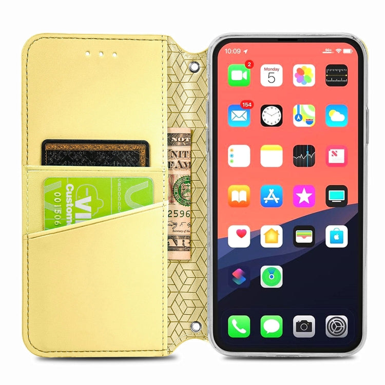 For iPhone 13 mini  Blooming Mandala Embossed Pattern Magnetic Horizontal Flip Leather Case with Holder & Card Slots & Wallet