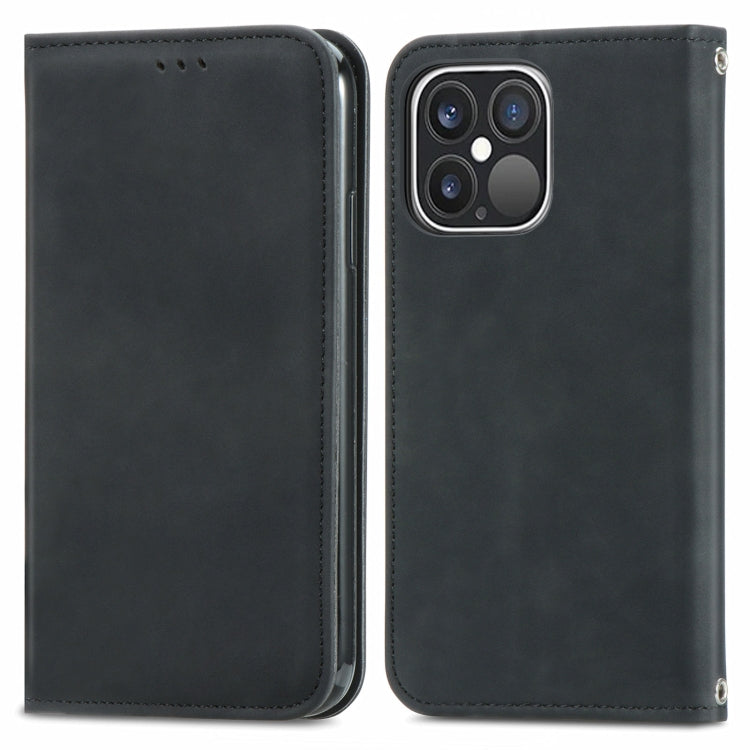 For iPhone 13 Pro Max  Retro Skin Feel Business Magnetic Horizontal Flip Leather Case With Holder & Card Slots & Wallet & Photo Frame