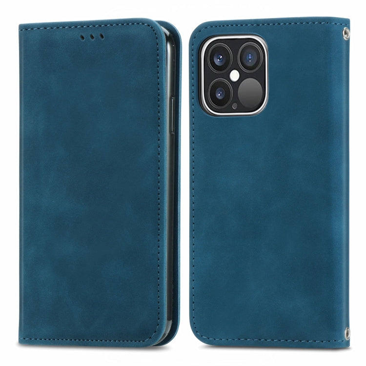 For iPhone 13 Pro Max  Retro Skin Feel Business Magnetic Horizontal Flip Leather Case With Holder & Card Slots & Wallet & Photo Frame